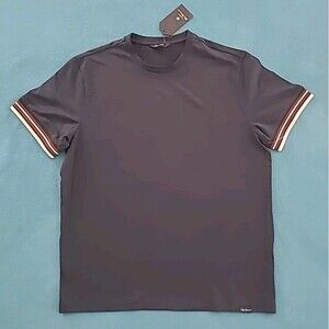 NWT Ben Sherman Short-Sleeve Crew Neck Shirt "Navy Blazer" Size Large $59